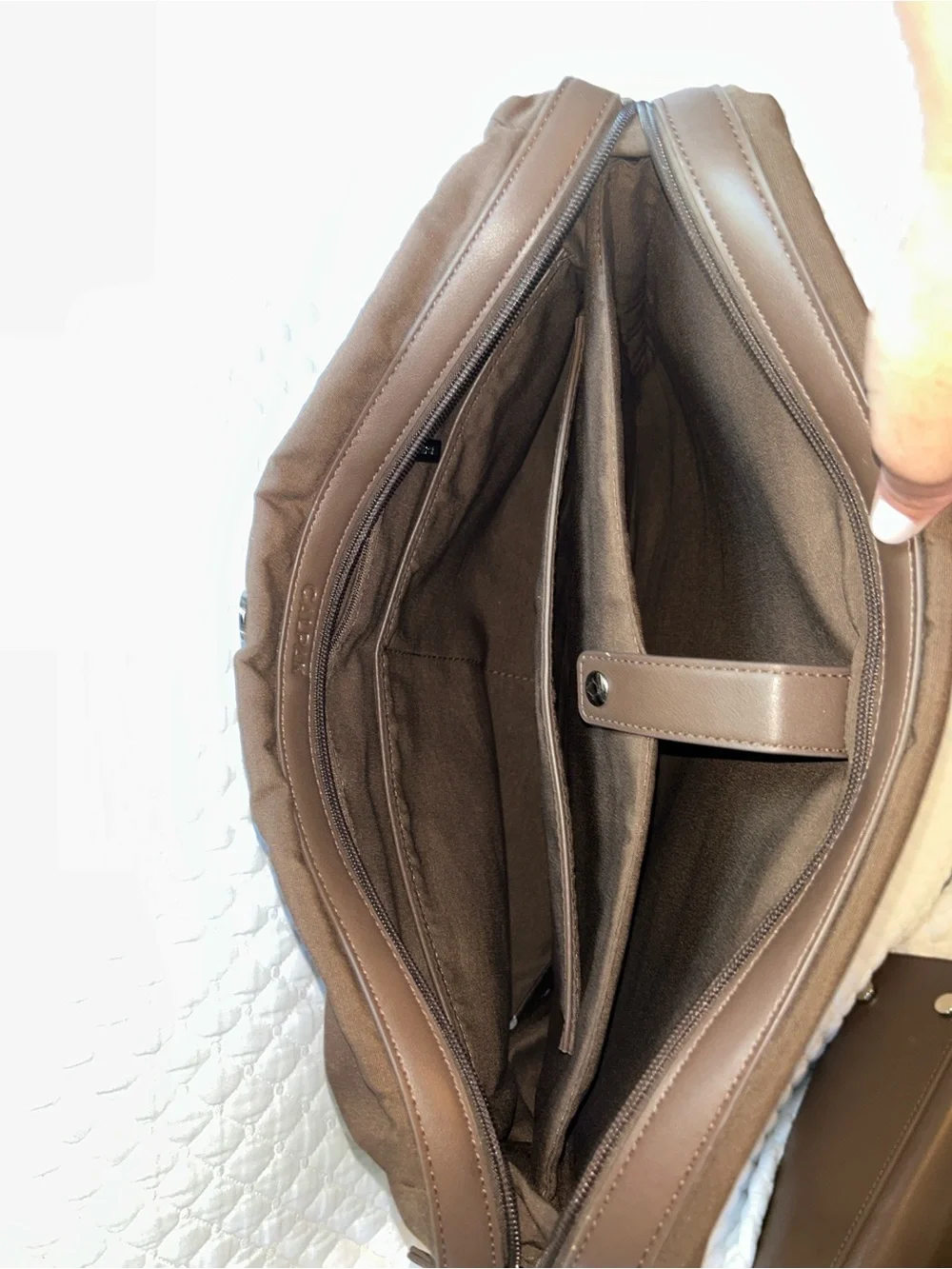Haven 16” Calpak Laptop Tote Bag - Espresso